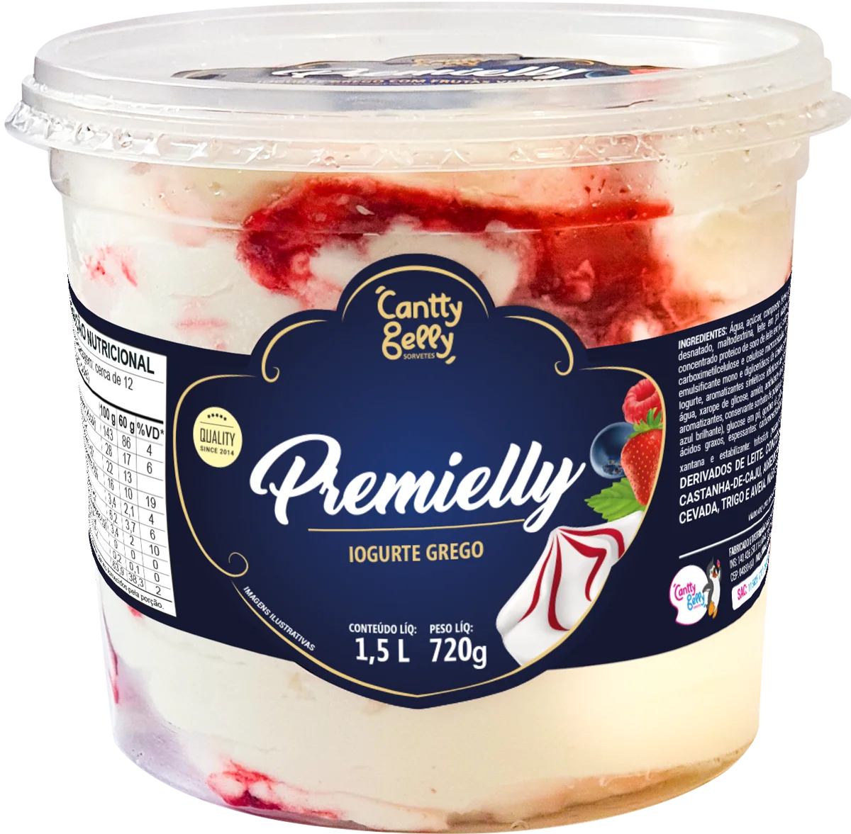 Iogurte Frutas Vermelhas Premielly